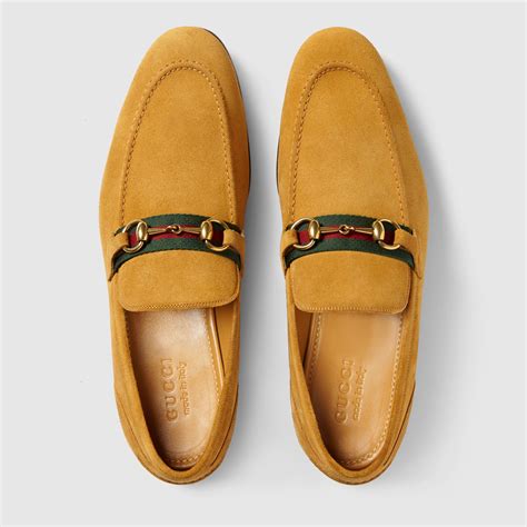 gucci horsebit leather loafers men|Gucci suede horsebit loafers.